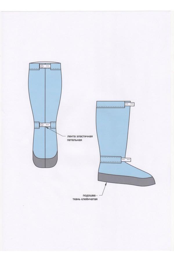 Как сшить бахилы своими руками выкройки Купить Бахилы 0971-17 - пошив, изготовление под заказ. Оптом и в розницу в Минск